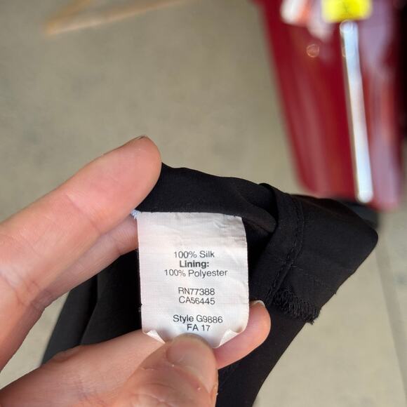 Madewell Silk Flutter-Sleeve Dress in Wisteria Sprig – Size 6 - Picture 3 of 4